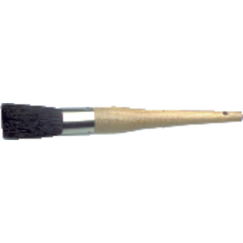 13/16″ × 8/16″ - Black China Bristle Oval Chip & Oil Industrial Hand Brush - Exact Tooling