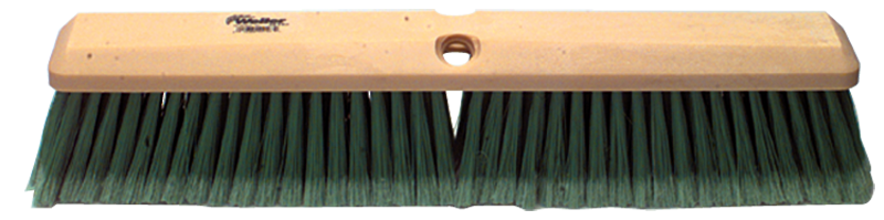 24" - Green Fine Perma Sweep Broom With Handle - Exact Tooling
