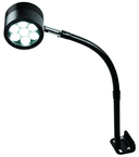 7 LED Spot Light  Dimmable  17" Flexible Gooseneck Arm  Direct Mount - Exact Tooling