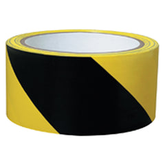 2″ × 36 yds Yellow / Black Hazard Tape - Exact Tooling