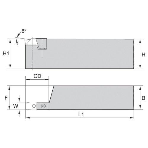 32250110700 W LG HOLDER FOR GROOVING - Exact Tooling