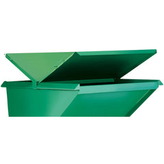 Steel Hopper Lid-Front & Back 1 Cu Yd - Exact Tooling