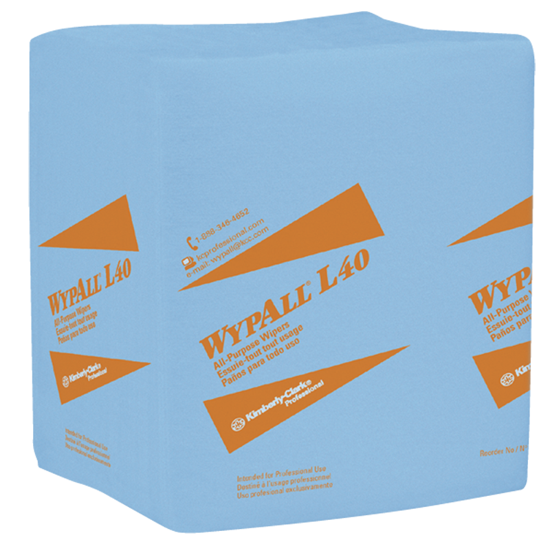 12.5 x 14.4'' - Package of 672 - WypAll L40 1/4 Fold - Exact Tooling