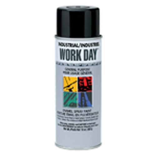 Work Day Aerosol Enamel Paint Gloss Black - Exact Tooling