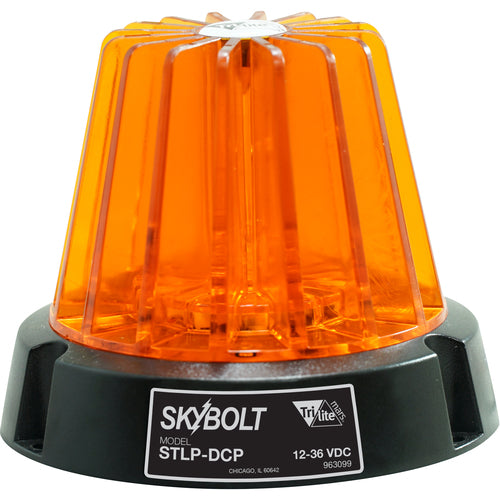 Light - Round 4″ Dome - Flashing Safety - Amber - Exact Tooling