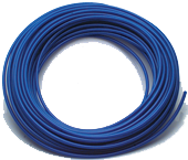 #PT080950TB - 1/2 OD - Transparent Blue Polyurethane - Tubing-100 Feet per Reel - Exact Tooling