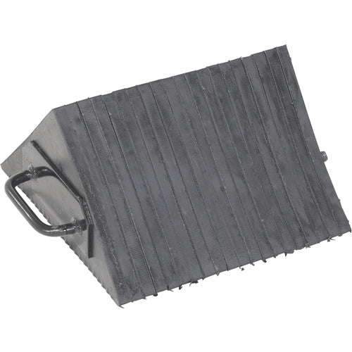 Laminated Rubber Wheel Chock With Grips - Exact Tooling