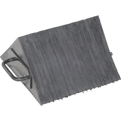 Laminated Rubber Wheel Chock With Grips - Exact Tooling