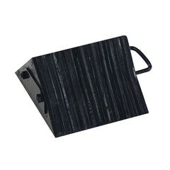 Laminated Rubber Wheel Chock 9.5 × 10.125 × 5.5 - Exact Tooling