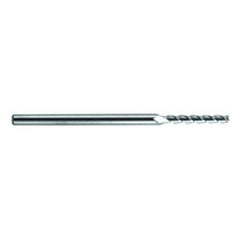 1.2mm Dia. - 75mm OAL - Extra Reach - Ball Nose-AD-Carbide End Mill - 3FL - Exact Tooling