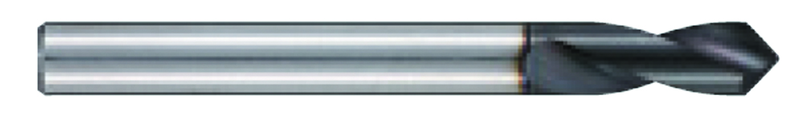 3mm Dia. - X 48mm OAL - HSS-Co AG Starting Drill-TiAlN Coated - Exact Tooling