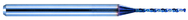 0.33mm Dia. - X 38mm OAL Carbide Micro Drill -Aqua Coated - Exact Tooling