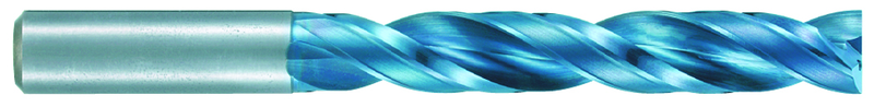 3.4mm Dia. - X 80mm OAL - 5XD-Carbide-Drill-Aqua EX Coated - Exact Tooling
