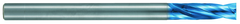 6.4mm Dia. - X 120mm OAL - 10XD-Carbide-Drill-Aqua EX Coated - Exact Tooling