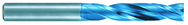 6.1mm Dia. - X 70mm OAL 4xD-Carbide-Drill -Aqua EX Coated - Exact Tooling