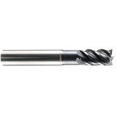 3/4" Dia. - 1" LOC - 4" OAL - 5 FL Carbide S/E HP End Mill-AlCrNX - Exact Tooling