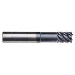 3/8" Dia. - 7/8 LOC - 3" OAL - .030 Radius 6 FL Carbide End Mill-Uncoated - Exact Tooling