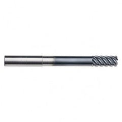 5/8" Dia. - 1-3/8" LOC - 5" OAL - .030 Radius 6 FL Carbide End Mill-Uncoated - Exact Tooling