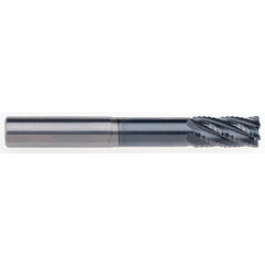 1/2" Dia. - 1" LOC - 4" OAL - .030 CR 6FL Carbide End Mill - AlCrNx - Exact Tooling