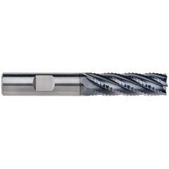 12mm Dia. - 38mm LOC - 93mm OAL - 1mm CR 6FL Carbide End Mill - AlCrNx - Exact Tooling