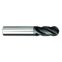 5/16" Dia. - 2-1/2" OAL Ball Nose AlCrN-X-EM - 4 FL - Exact Tooling