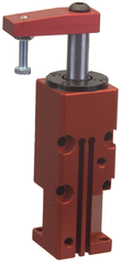 Block Style Pneumatic Swing Cylinder - #8316 .50'' Vertical Clamp Stroke - With Arm - LH Swing - Exact Tooling