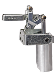 Vertical Pneumatic Cylinder - 700 lbs Holding Capacity; Bar Style Solid - Exact Tooling