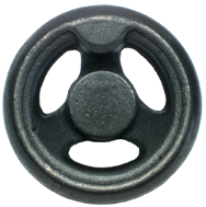 Cast Iron Handwheel (No Holes) - 8'' Wheel Diameter; 1-21/32'' Hub Diameter - Exact Tooling