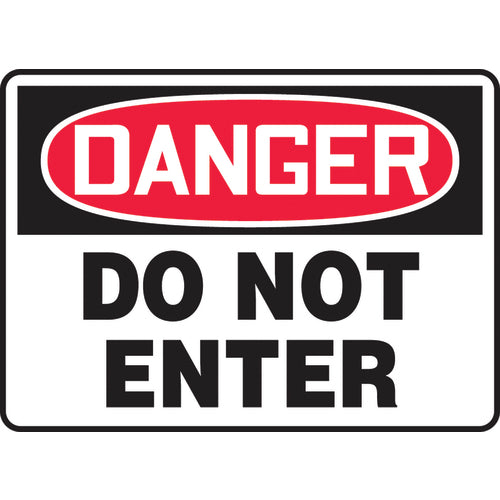 Sign, Danger Do Not Enter, 7″ × 10″, Vinyl - Exact Tooling