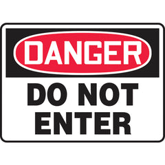 Sign, Danger Do Not Enter, 7″ × 10″, Vinyl - Exact Tooling