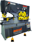 126 Ton - 14" Throat - 15HP, 440V, 3PH Motor Dual Cylinder Complete Integrated Ironworker - Exact Tooling