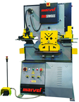 66 Ton - 8-5/8" Throat - 5HP, 440V, 3PH Motor Dual Cylinder Complete Integrated Ironworker - Exact Tooling