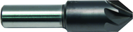 1" HSS 6 Flute Countersink 120 Deg Blaze Coated - Exact Tooling