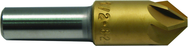 1" HSS 6 Flute Countersink 60 Deg TiN Coated - Exact Tooling