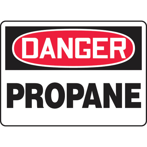 Sign, Danger Propane, 7″ × 10″, Aluminum - Exact Tooling