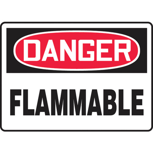 Sign, Danger Flammable, 7″ × 10″, Aluminum - Exact Tooling