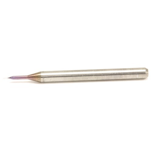 ‎MDUS0180-30C-KP011 0.18 mm Dia. × 3 mm Shank × 1.8 mm Flute Length × 38 mm OAL, TiAlN, External Coolant, Cylindrical Solid Carbide Drill - Exact Tooling