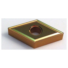 DNMG 432 F43 PT1115, 0.032'Ä≥ Corner Radius, 0.187'Ä≥ Thick, 1/2'Ä≥ Inscribed Circle, TiN|TiCN|Al2O3|TiN, Diamond, Turning Indexable Insert - Exact Tooling