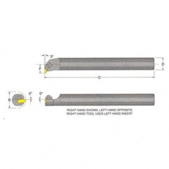 S12NER2 Top Notch Boring Bar 3/4 Shank - Exact Tooling