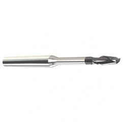 .0938 Dia. - 1/8" LOC - 2" OAL - .005 C/R 2 FL Carbide End Mill with .750 Reach-Nano Coated - Exact Tooling