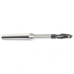 1/8" Dia. - 1/8" LOC - 2" OAL - .005 C/R 2 FL Carbide End Mill with 3/8 Reach-Nano Coated - Exact Tooling