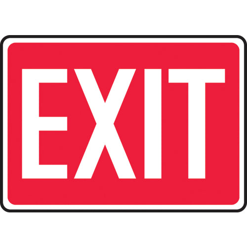 Sign, Exit, 10″ × 14″, Vinyl - Exact Tooling