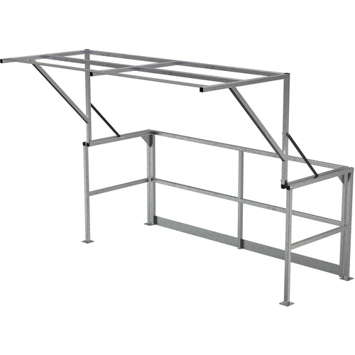 Mezzanine Safety Dbl Wide Gate Stainless Steel - Exact Tooling