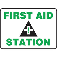 Sign, First Aid Station, 10″ × 14″, Aluminum - Exact Tooling