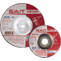 9″ × 1/4″ × 5/8″-11 - Aluminum Oxide 24 Grit Type 27 - Cut-Off Wheel - Exact Tooling