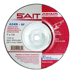 6″ × 1/4″ × 7/8″ - Aluminum Oxide 24 Grit Type 27 - Cut-Off Wheel - Exact Tooling