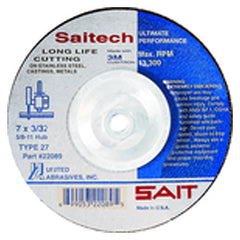 9″ × 1/8″ × 5/8″ 11 - Ceramic - Depressed Center Wheel - Exact Tooling