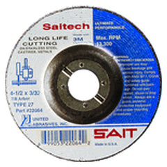 4 1/2″ × 1/4″ × 5/8″ 11 - Ceramic - Depressed Center Wheel - Exact Tooling