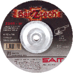 4-1/2″ × 1/8″ × 5/8″-11 - Zirconium 24 Grit Type 27 - Cut-Off Wheel - Exact Tooling