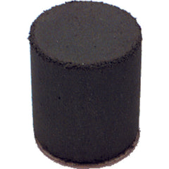 1x 7/8″ × 1/4″ - Cylinder Resin Bonded Rubber Cone (Fine Grit) - Exact Tooling